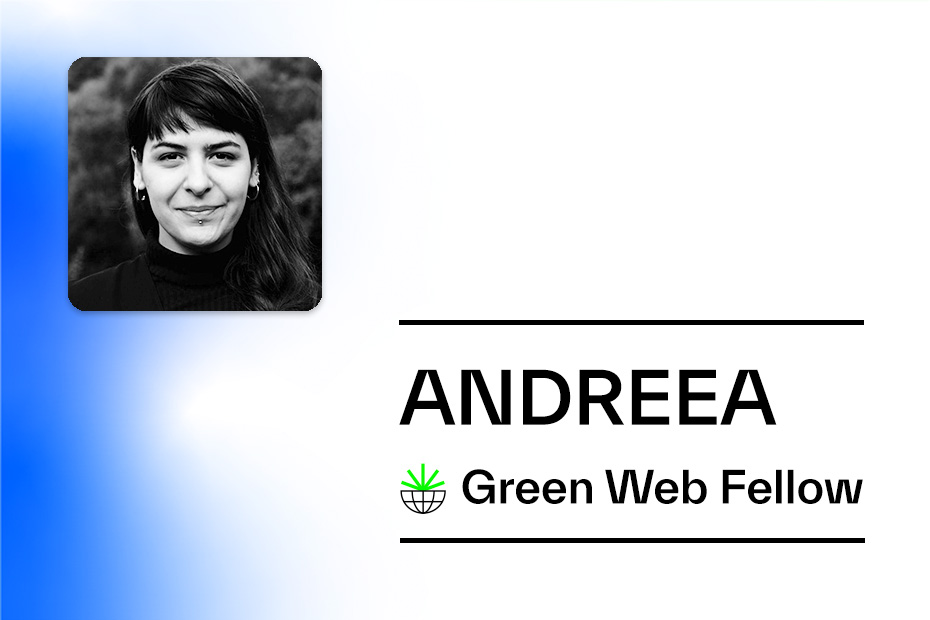Andreea Belu Green Web Fellow 2024