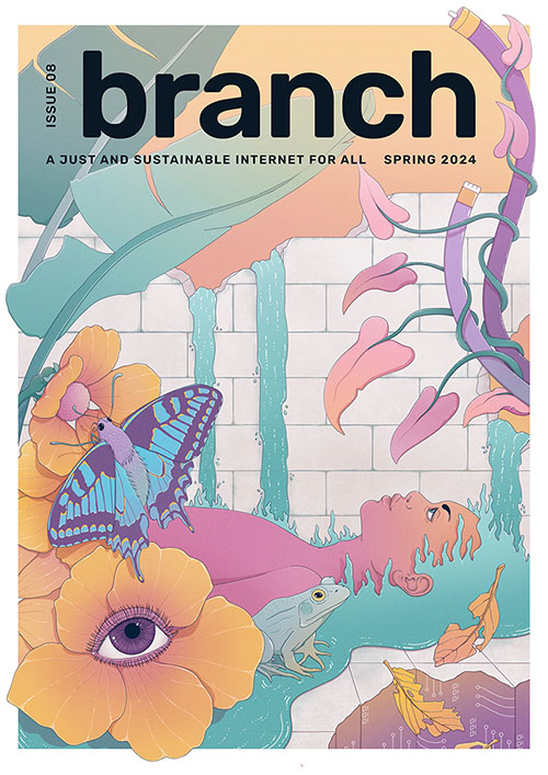 Branch issue 8 magazine cover - Spring 2024 - Finding beauty in the imperfect