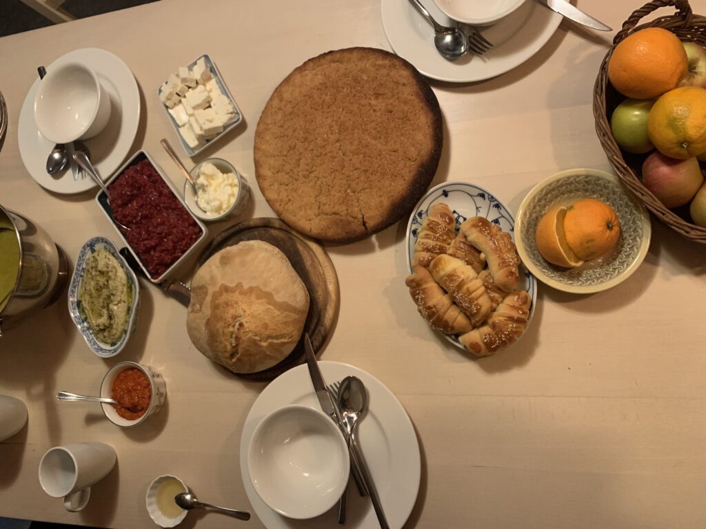Picture of a table with food