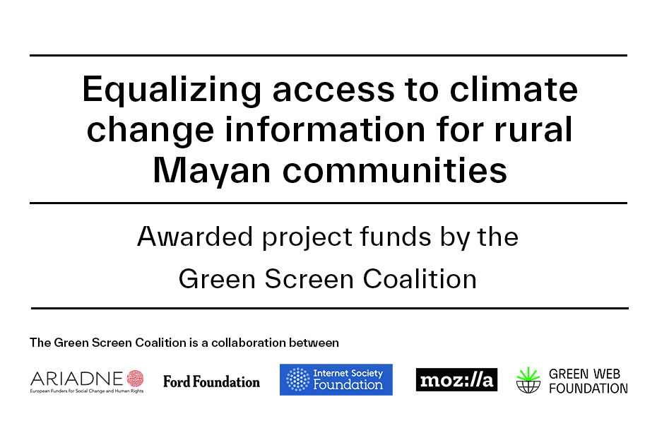 Equalising access to climate change information for rural Mayan communities