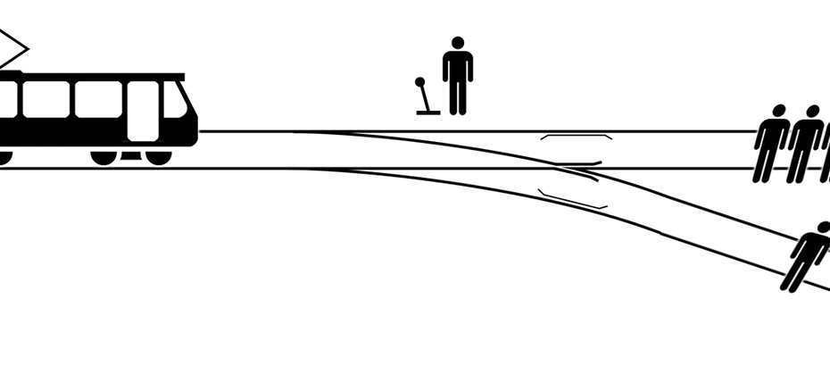 Trolley problem by McGeddon. Licensed CC-BY-SA 4.0