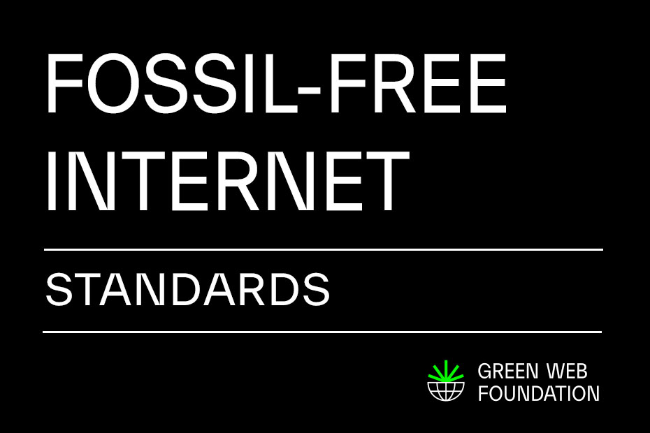 Fossil-free internet standards