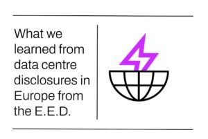 What we learned from data centre disclosures in Europe from the E.E.D