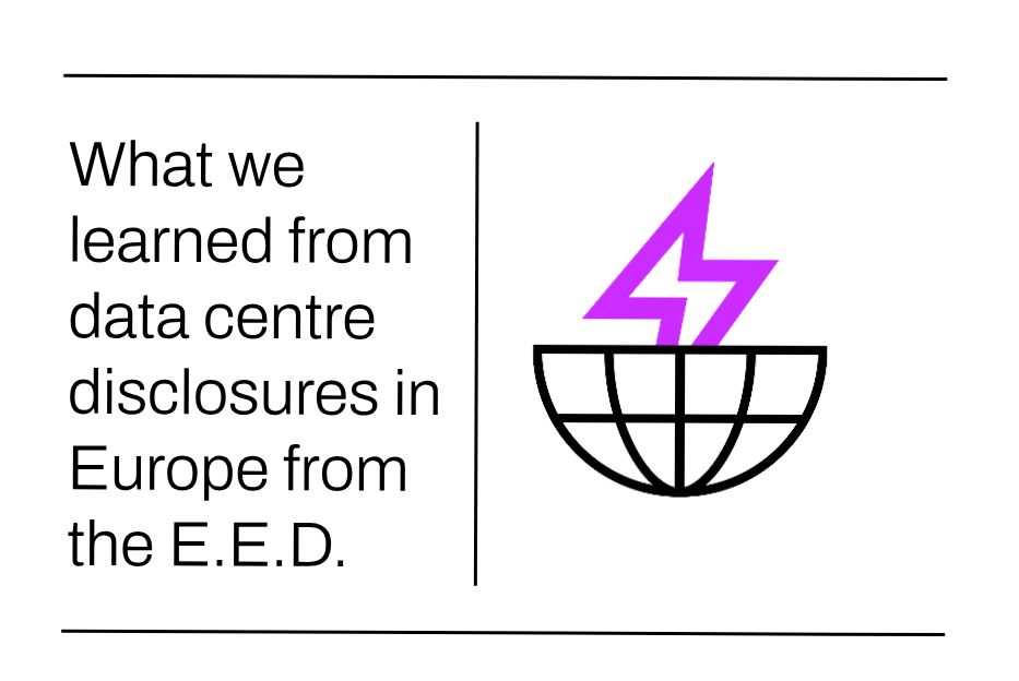 What we learned from data centre disclosures in Europe from the E.E.D