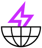 Green Web Foundation purple lightning icon