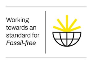 Working towards a standard for fossil free