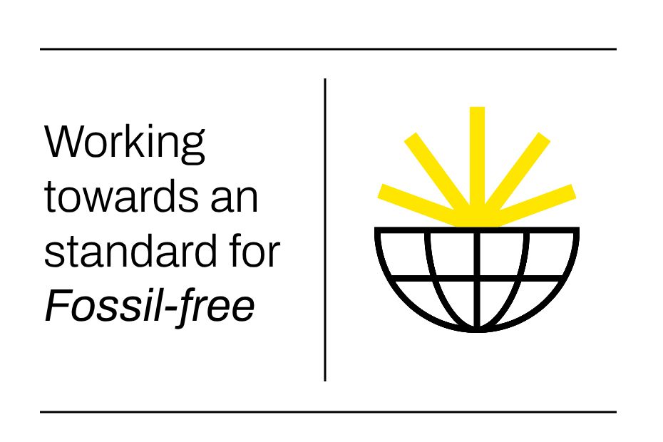 Working towards a standard for fossil free